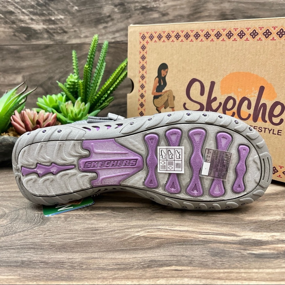 NIB Skechers Reggae Bright Direction Vegan Strappy Sport Sandal - Picture 9 of 13